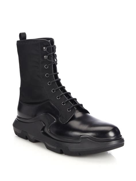 prada leather boots mens|nylon prada boots women.